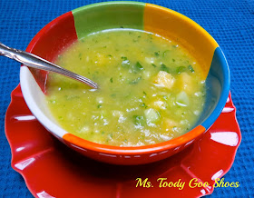 I'd Rather Do Anything But Cook" Pineapple Cucumber Gazpacho by Ms. Toody Goo Shoes