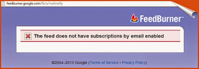 Feed does not have subscriptions by email Enabled