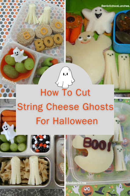 How To Cut String Cheese Ghosts For Halloween