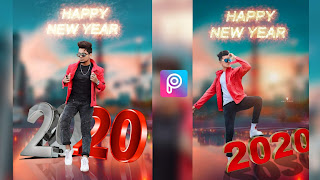 Happy New Year 2020 Special PicsArt Photo Editing Background & PNG Download