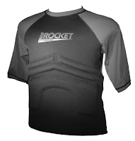 The Rib Rocket Short Sleeve Lycra/Neoprene Black/Gray, Front