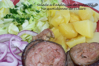 Vie quotidienne de FLaure: salade à l'andouille de Guéméné