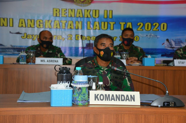 Yeheskiel Katiandagho Hadiri Rakor Renaku Mabes TNI AL 2020 Secara Virtual