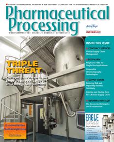 Pharmaceutical Processing 2014-08 - October 2014 | ISSN 1049-9156 | TRUE PDF | Mensile | Professionisti | Farmacia | Tecnologia | Ricerca | Distribuzione
Pharmaceutical Processing is the only pharmaceutical publication focused on delivering practical application information with comprehensive updates on trends, techniques, services, and new technologies that are available in the industry. Spanning from development through the commercial manufacturing process, our editorial delivery assists 25,000 industry professionals in their day-to-day job functions, and in-turn, helps their companies bring new drugs to market faster, with greater efficiency and the highest quality.