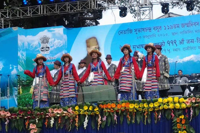 Sherpa Cultural Board programme in Chowrasta Darjeeling