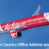 Airasia Airlines Country Office Address and Number