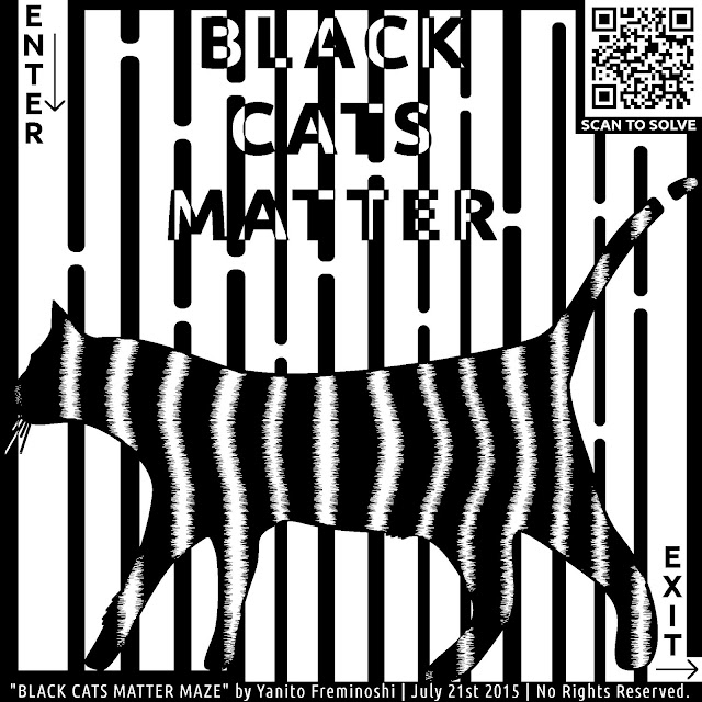 Maze of black cats matter by Yanito Freminoshi