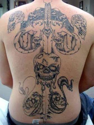 Back Tattoos - Skull Tattoos