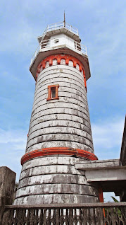 close up full view of capul lighthouse