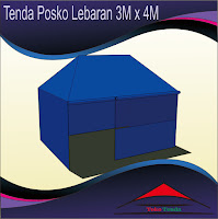 Tenda Posko Lebaran 3m x  4m The Series, Penjual Tenda Posko Lebaran atau Tenda Posko Darurat Lalu Lintas dengan Harga Tenda Posko Lebaran yang Terjangkau.