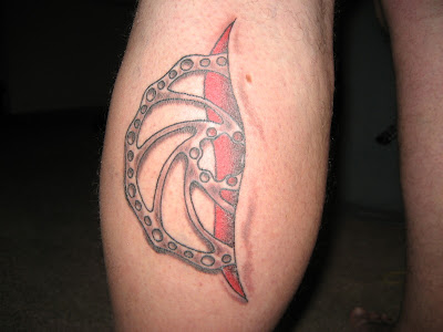 --The wearer likes fixed-gear bicycles 8) What does this tattoo depict?