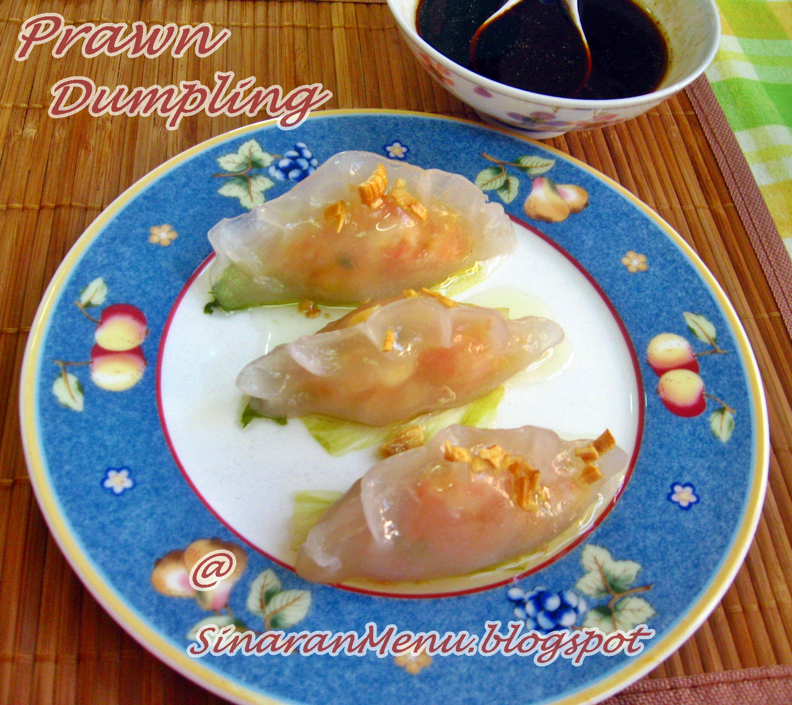 SinaranMenu: Prawn Dumpling