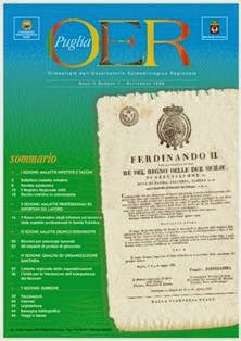 OER Puglia 1999-03 - Settembre 1999 | ISSN 2039-7135 | TRUE PDF | Trimestrale | Professionisti | Medicina | Ricerca
La rivista tratta tematiche inerenti l'epidemiologia e la sanità pubblica.
Tutti i lavori pubblicati sono inediti ed in esclusiva.