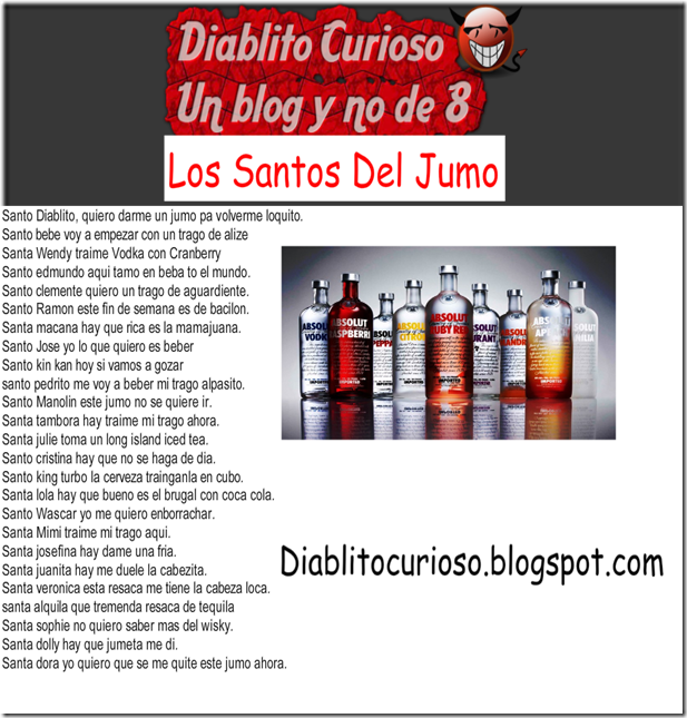 Santos de jumo diablito curioso