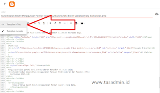 tampilan html blogspot