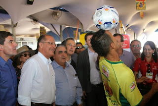 Feira Agrishow em Ribeirao Preto com o governador de Sao Paulo SP