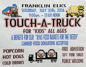 Franklin Elks Lodge: Touch - A - Truck - July 30