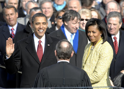 Michelle and Barack Obama Inauguration.Day