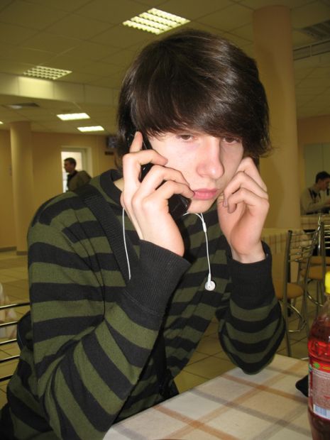 cute boy while you hold the phone for emo boys hair style