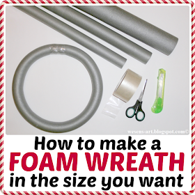 DIY Foam Wreath  wesens-art.blogspot.com