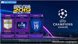Dream League Soccer 2019 Mod UEFA Champions League Apk Data Obb