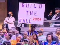 Build the wall usa 2024 feb Chicago Protest