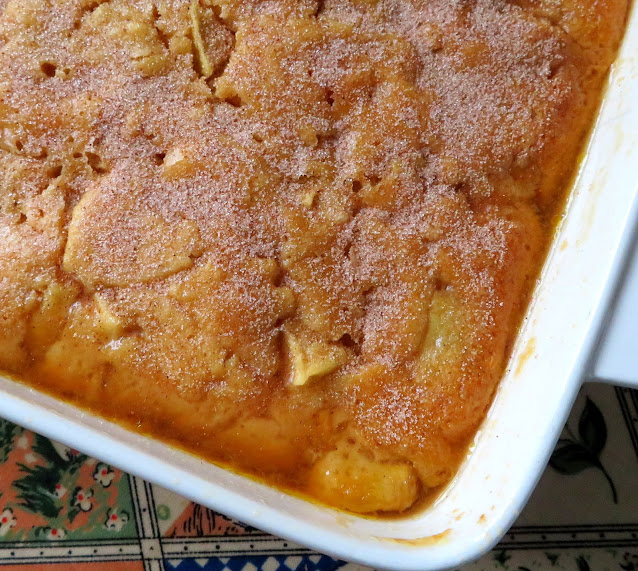 Caramel Apple Self-Saucing Pudding