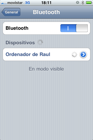 activar bluettoh iphone