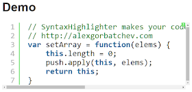 SyntaxHighlighter-demo-網頁使用程式碼高亮的最佳作法及推薦外掛