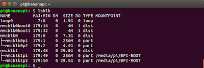 Banana Pi eMMC and SD card partitions