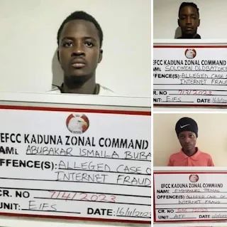 Court Jails Three Internet Fraudsters (Abubakar Isma'ila Buba , Solomon Olobatoke and Emmanuel Thomas) in Kaduna