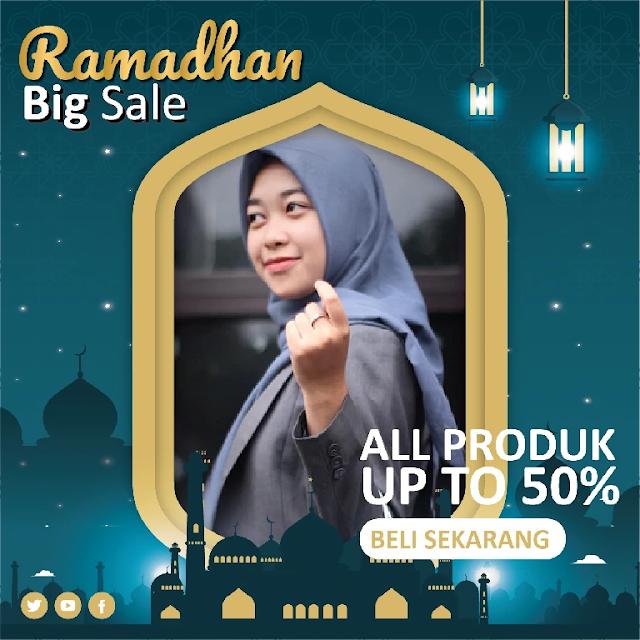 Twibbon PPT Gratis : Download Desain Twibbon Ramadhan Sale Gratis