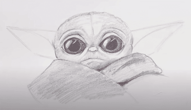 Baby Yoda Drawing