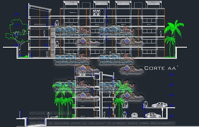 Hotel hoyo 17 suites freecad Dwg  