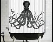 anthropologie octopus shower curtain