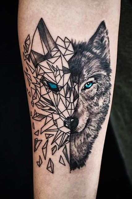 Top Beautiful Wolf tattoo designs for Men รอยสักรูปหมาป่า