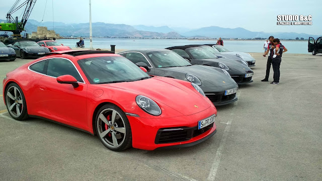 Πανάκριβες Porsche γέμισαν το λιμάνι στο Ναύπλιο