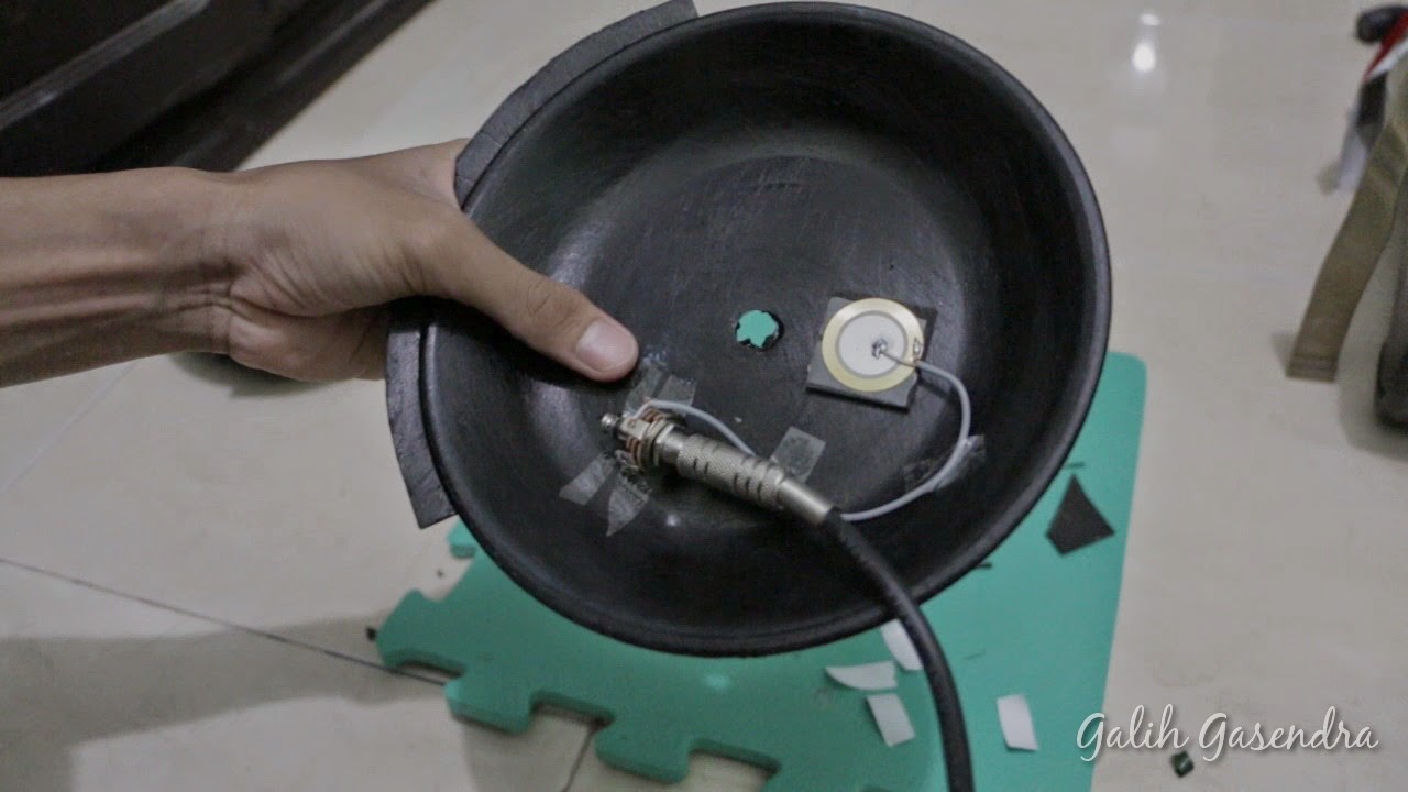 Cara Membuat Simbal Pad dari Piring Plastik Untuk Drum 