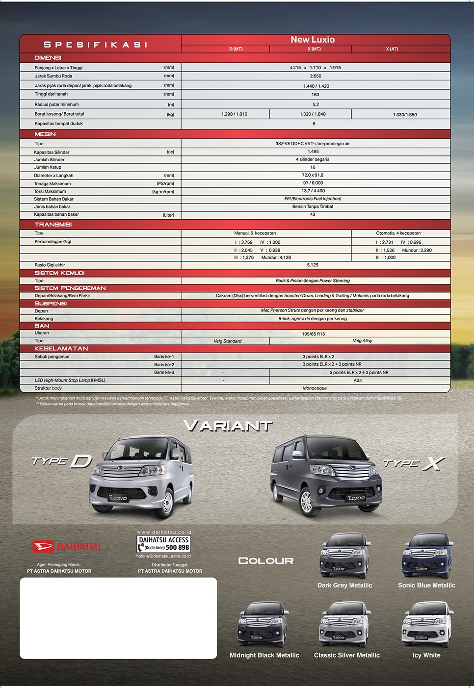 LUXIO DAIHATSU Harga Promo Kredit Mobil Baru Tukar Tambah