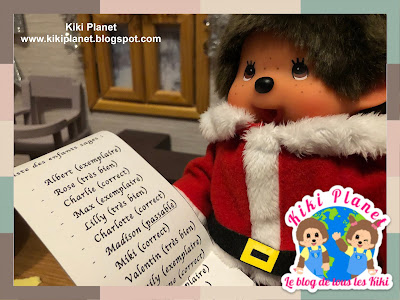 kiki monchhichi sandaclaus père noël Christmas lettre cute kawai