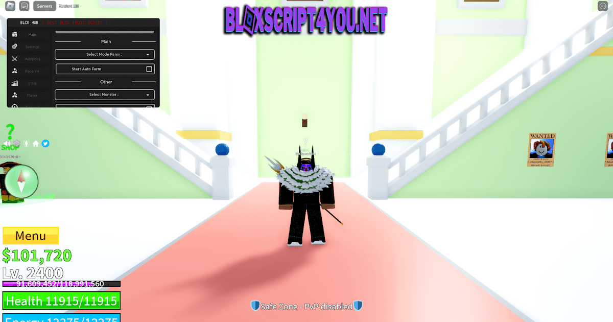 Blox Fruits Alucard Hub Autofarm, Auto Chest, Bypass TP, Very Fast Attack,  WhiteBlack Screen