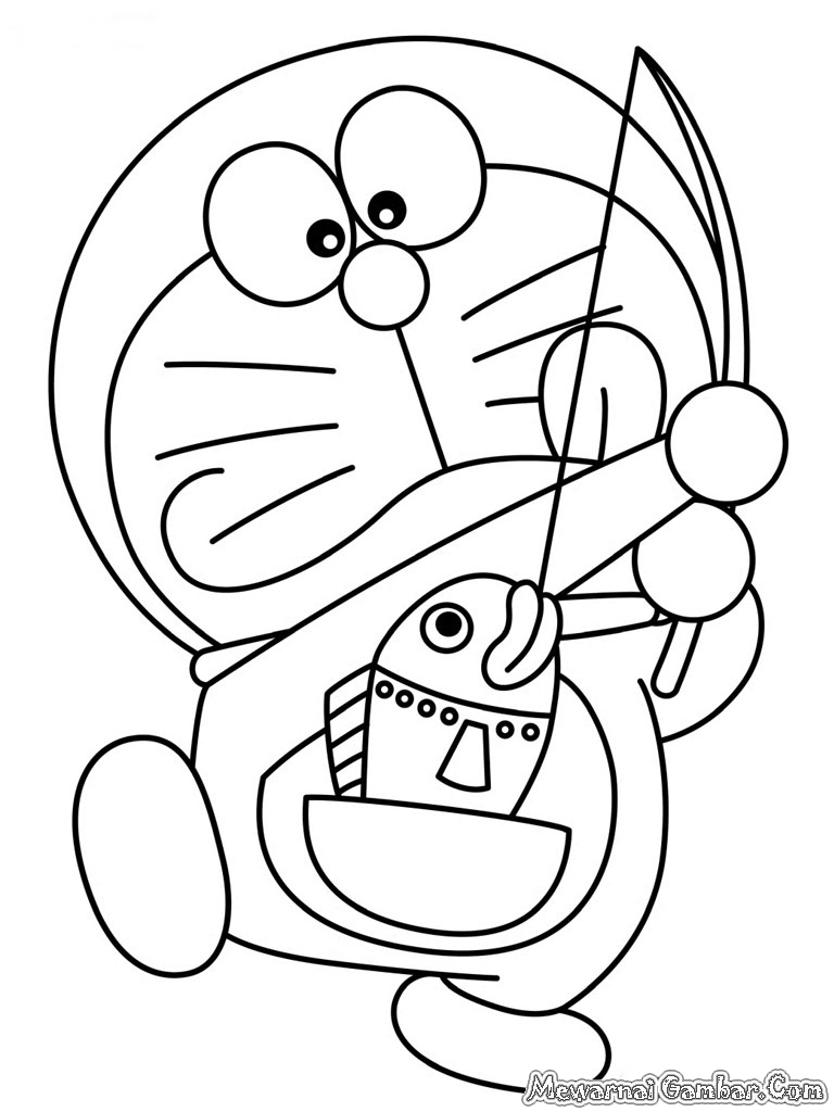 Mewarnai Gambar Doraemon | Mewarnai Gambar