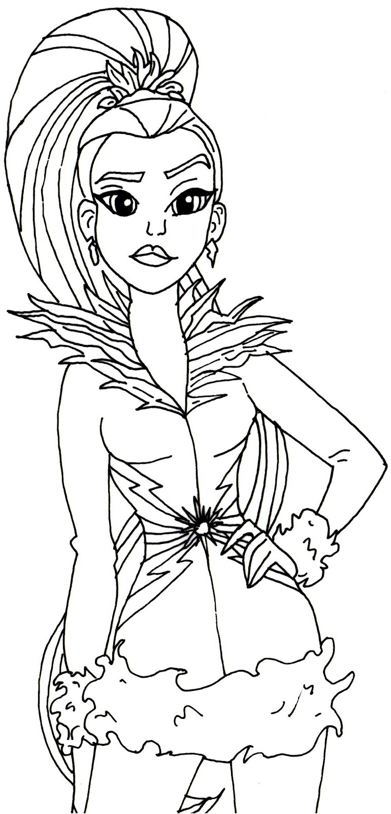 Frost Super Hero High Coloring Page