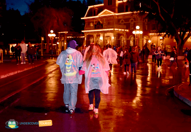Un día lluvioso en Disneyland California