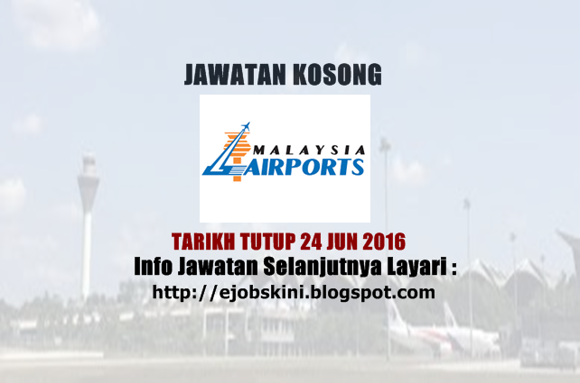 Jawatan Kosong Malaysia Airports (MAHB) 