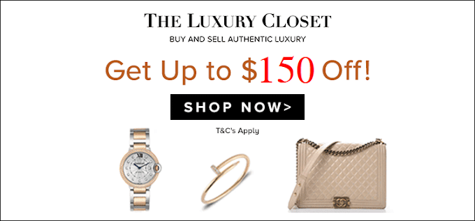 كوبون خصم The Luxury Closet بقيمة تصل الى 150 $ على كل صفقات الموضه لصيف 2022