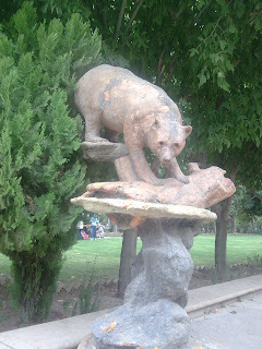 bear statue in dream city duhok