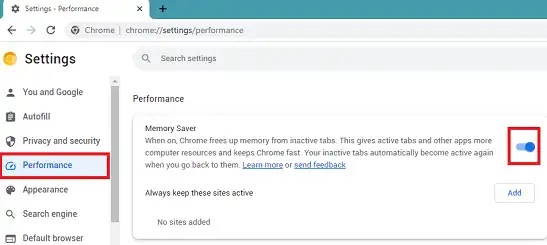 Cara Mengaktifkan Penghemat Memori di Google Chrome-3