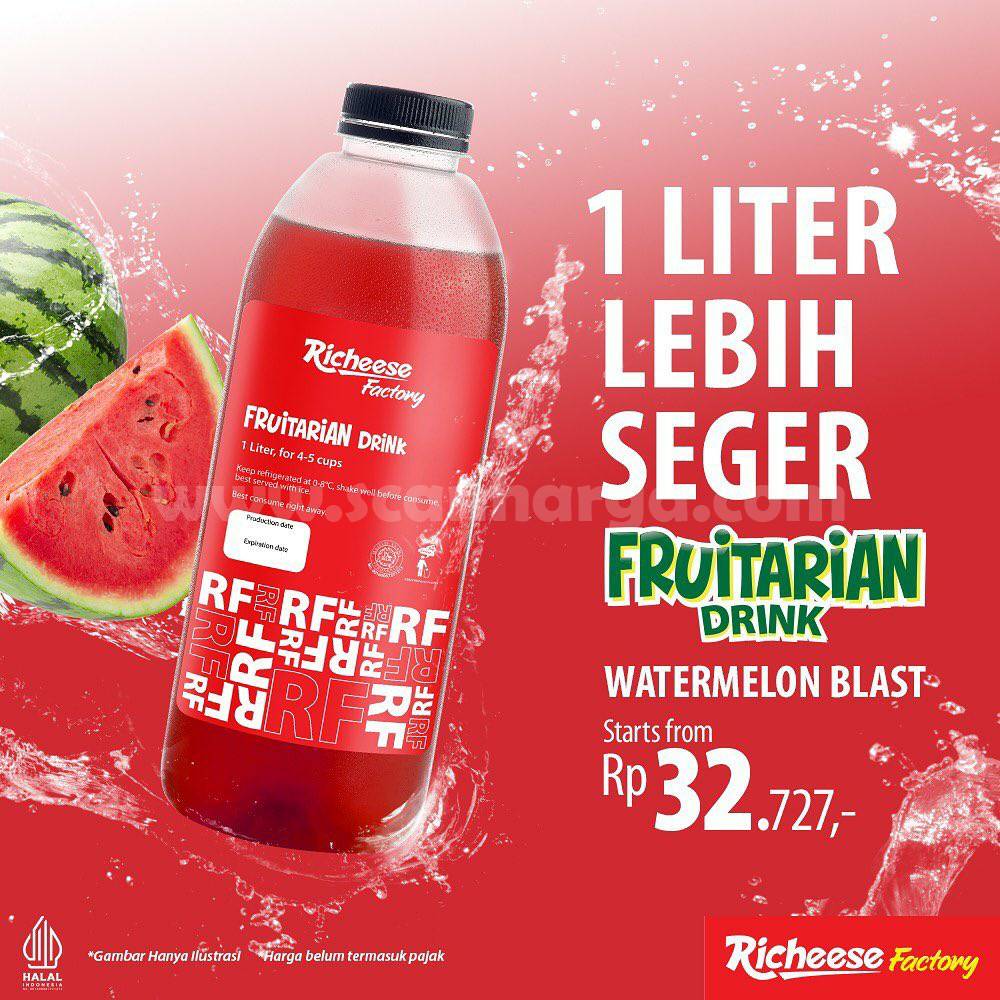 Promo RICHEESE FACTORY FRUTARIAN DRINK 1L mulai Rp. 32.727,-