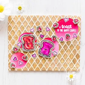 Sunny Studio Stamps: Staggered Circle Dies Breakfast Puns Punny Card by Mona Toth